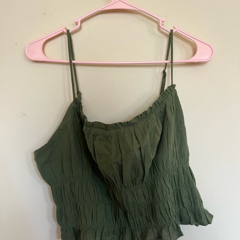 Olive Green Women's Top